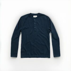 Taylor Stitch The Heavy Bag Henley in Navy Size 40 or Medium